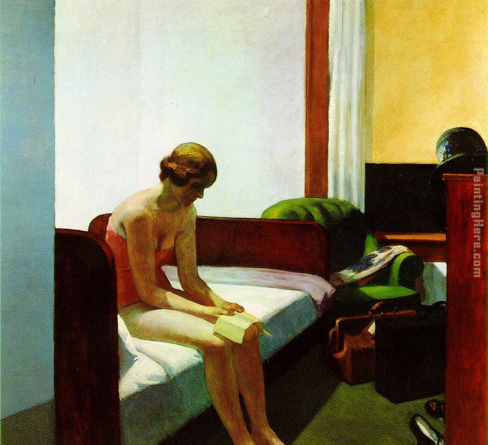 Hotel Room painting - Edward Hopper Hotel Room art painting